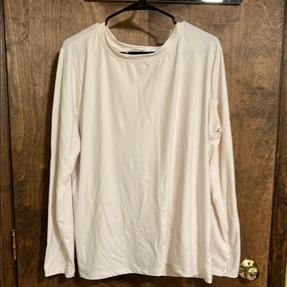 Zenana Cream Long Sleeve Top